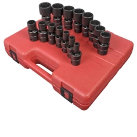 Cool Kitchen 15 Pc .5 Inch Dr 12 Pt Sae Universal Impact Socket CO3274029